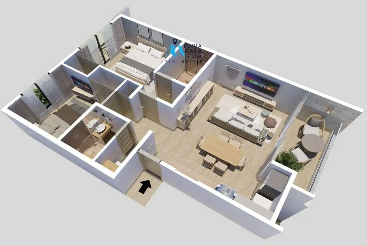 Cittanova Garden Suite Two Bedroom Apartment For Sale In Vista Cana ()