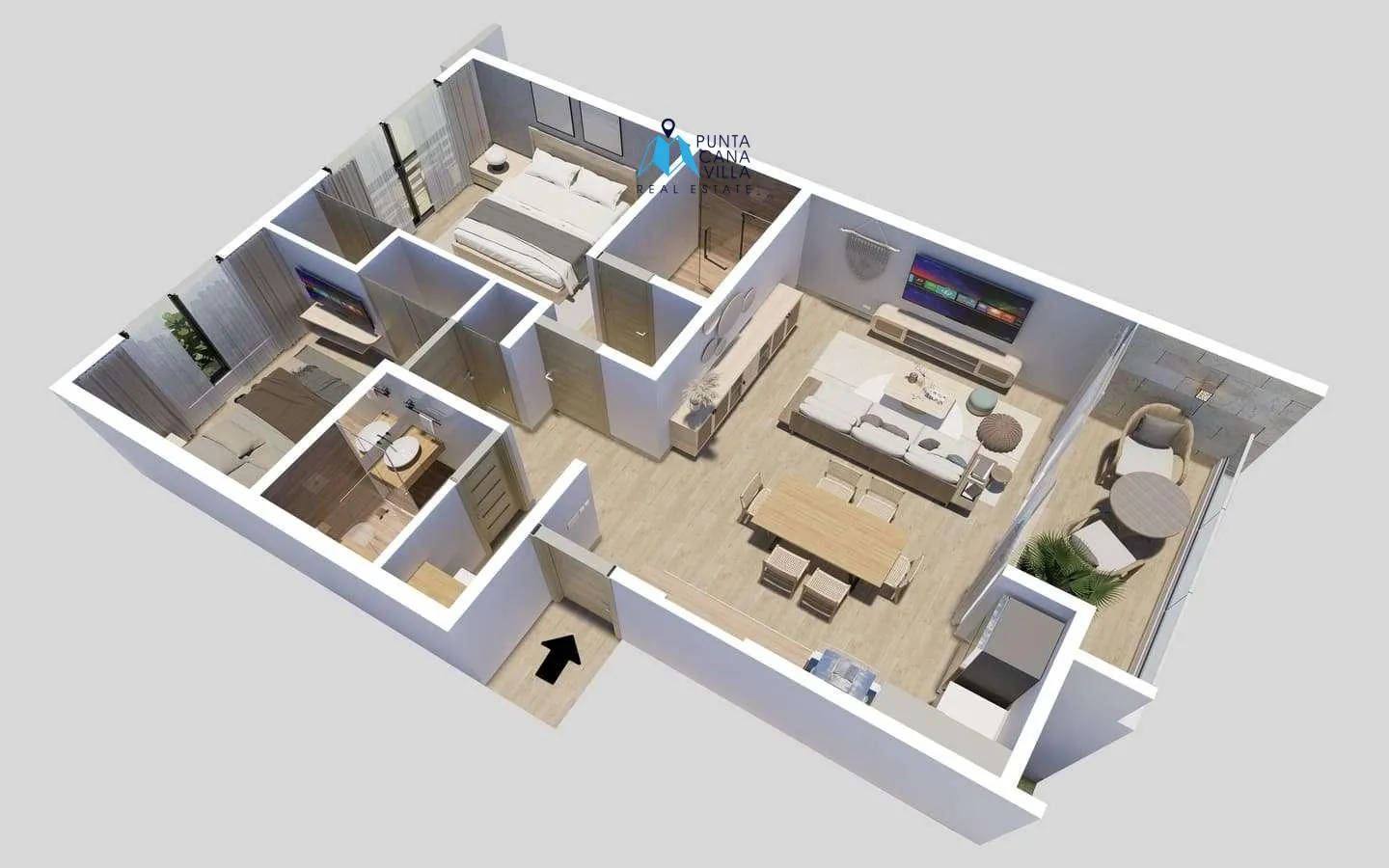 Cittanova Garden Suite Two Bedroom Apartment For Sale In Vista Cana ()