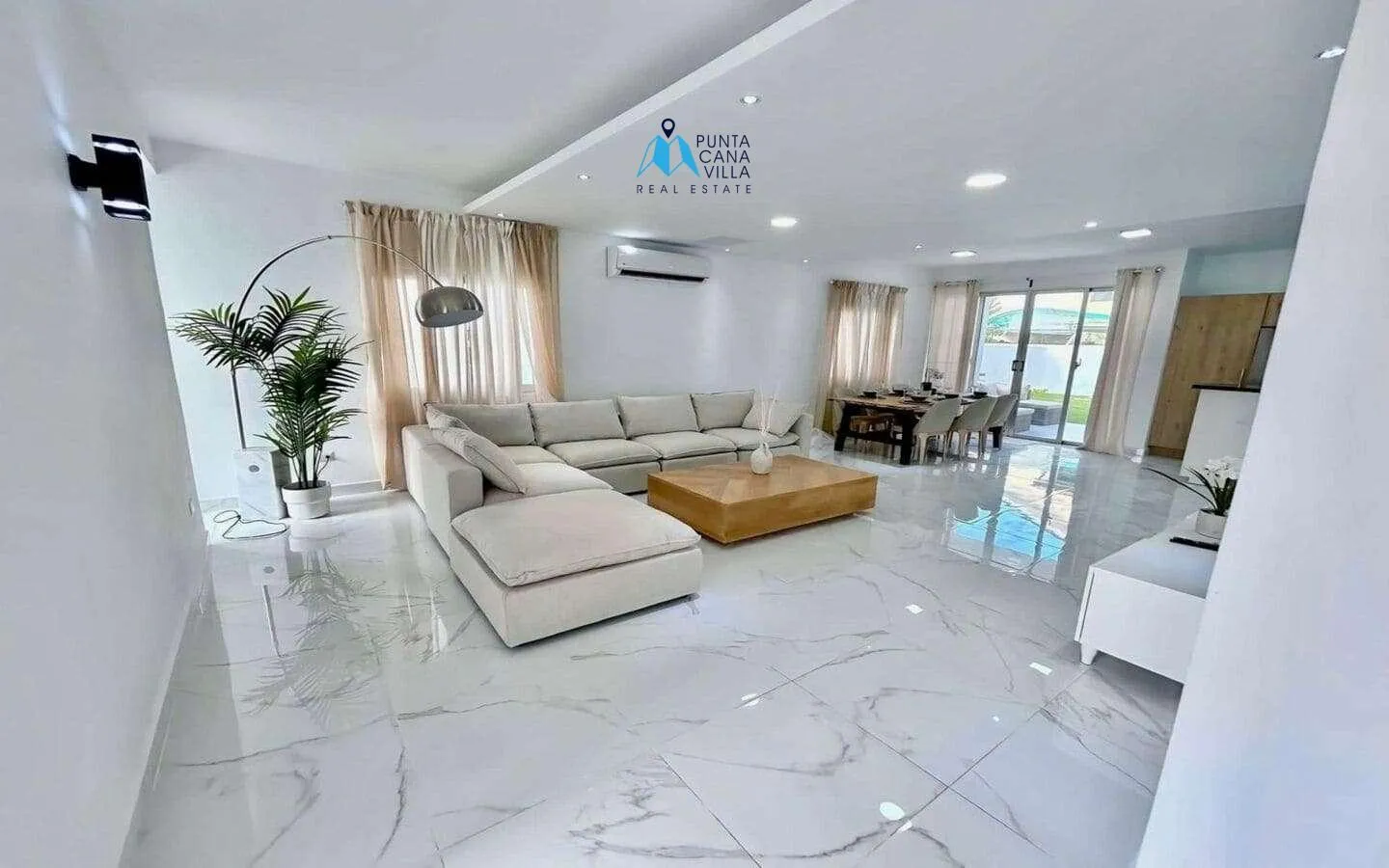 Fully Furnished Three Bedroom Villa For Sale In Bavaro With Walking Distance To Beach ()
