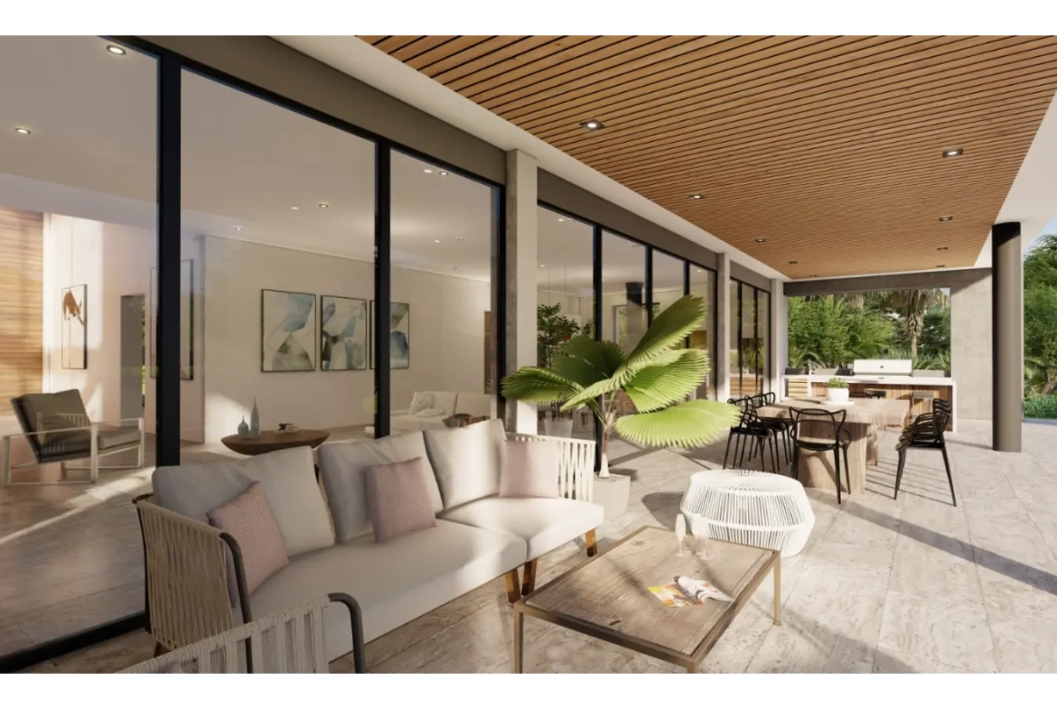 Villa Akira: Exquisita Villa de cuatro dormitorios en venta en Punta Cana Village con terraza