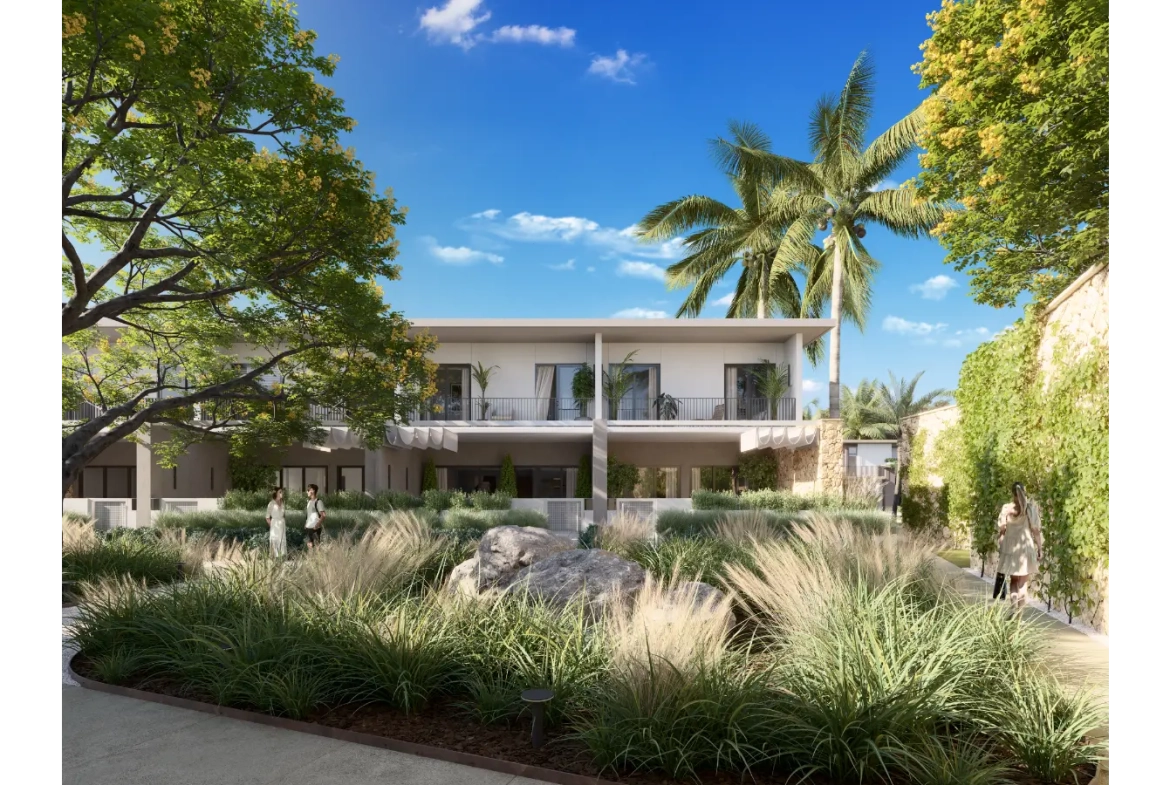 Tropicale: casa duplex de tres habitaciones en venta con acceso a lago artificial en Vista Cana, Punta Cana