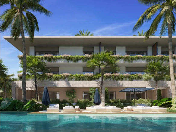 Tropicale en Vista Cana: Apartamento de una habitación en venta con zona ajardinada en Punta Cana