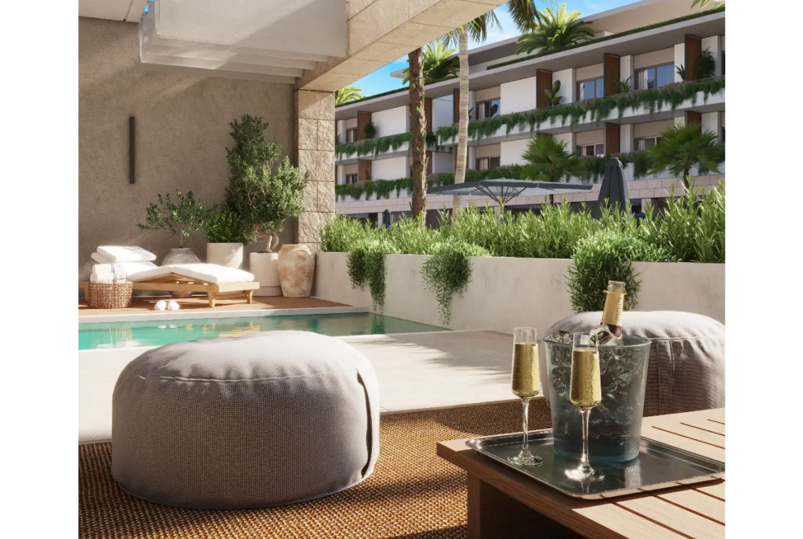 Tropicale : Appartement de deux chambres avec jardin à vendre à Vista Cana, Punta Cana