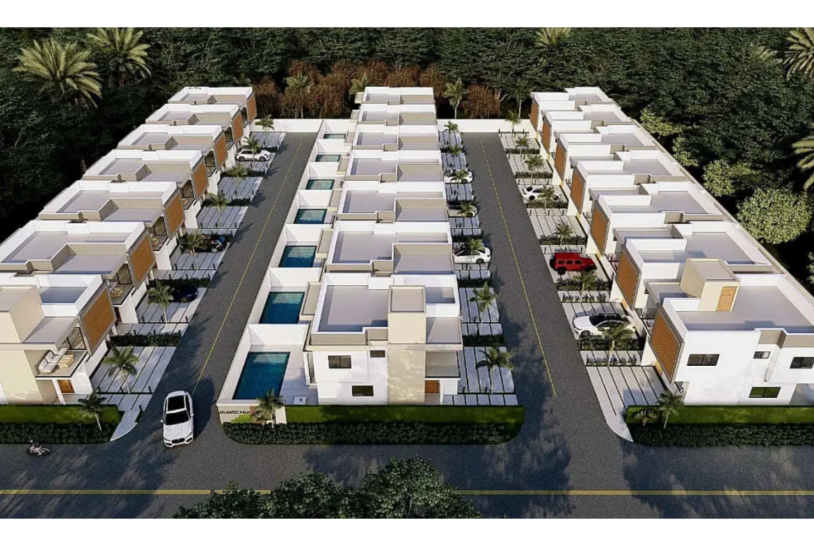 Atlantic Palm Residences: Villa de tres habitaciones en venta en White Sands, Punta Cana con balcón