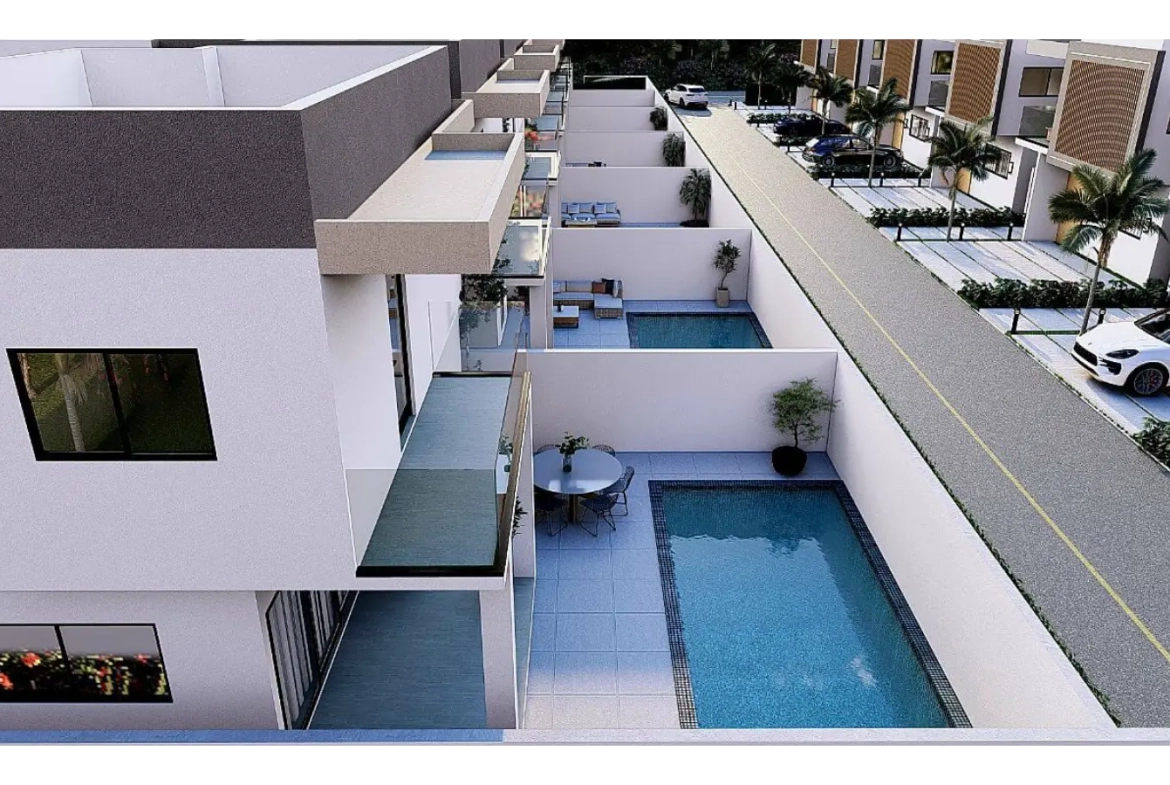 Atlantic Palm Residences: Villa de tres habitaciones en venta en White Sands, Punta Cana con balcón