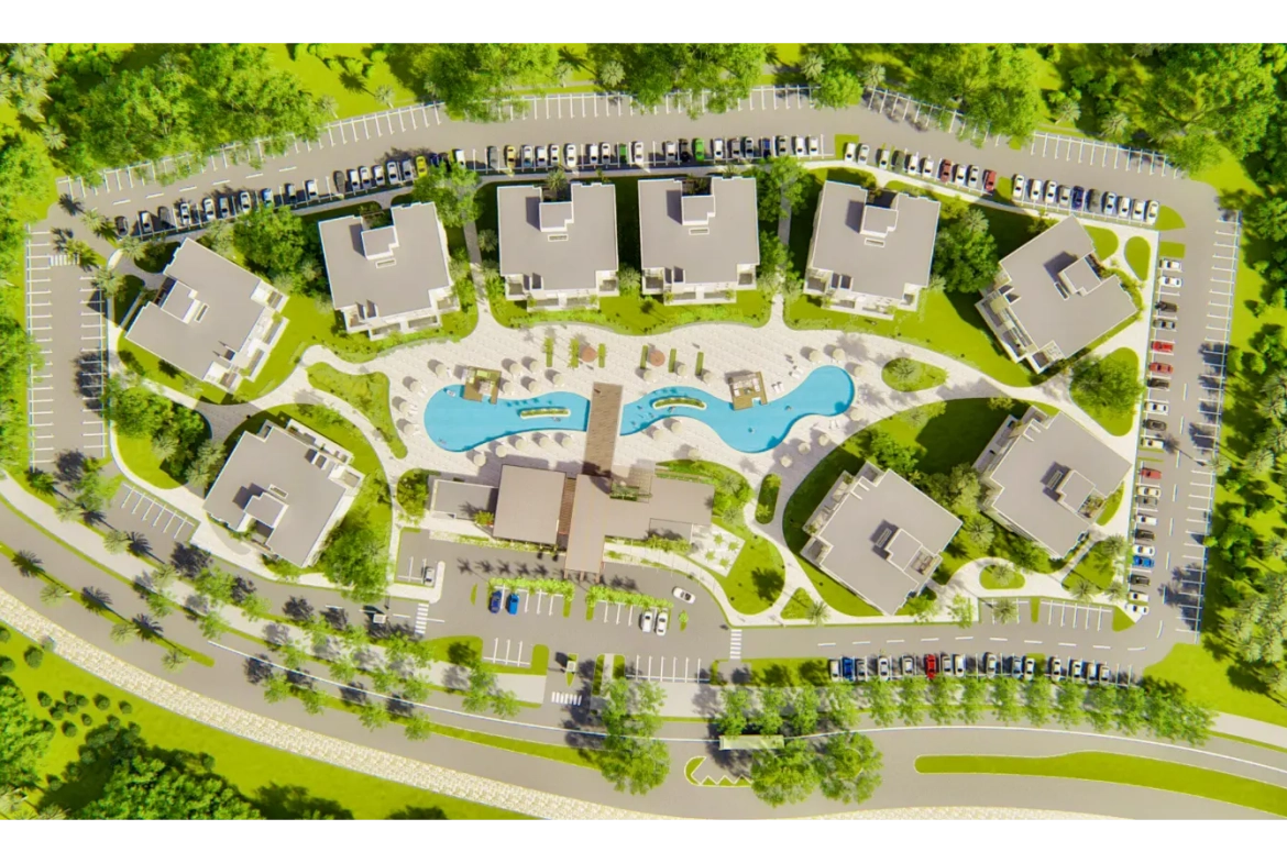 Résidences à Vista Cana : Appartement d’une chambre avec balcon à vendre à Punta Cana