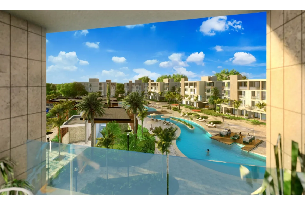Résidences à Vista Cana : Appartement de deux chambres à vendre à Punta Cana avec terrasse