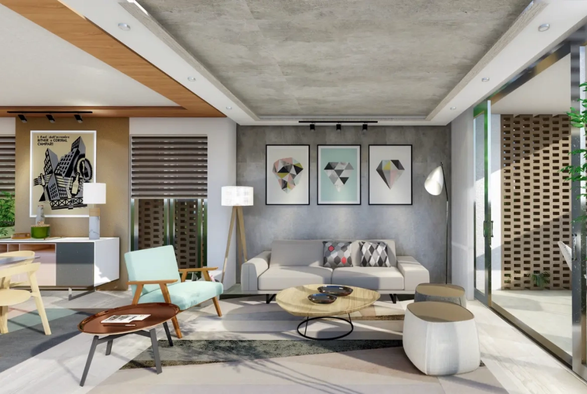 Résidences à Vista Cana : Appartement de deux chambres à vendre à Punta Cana avec terrasse