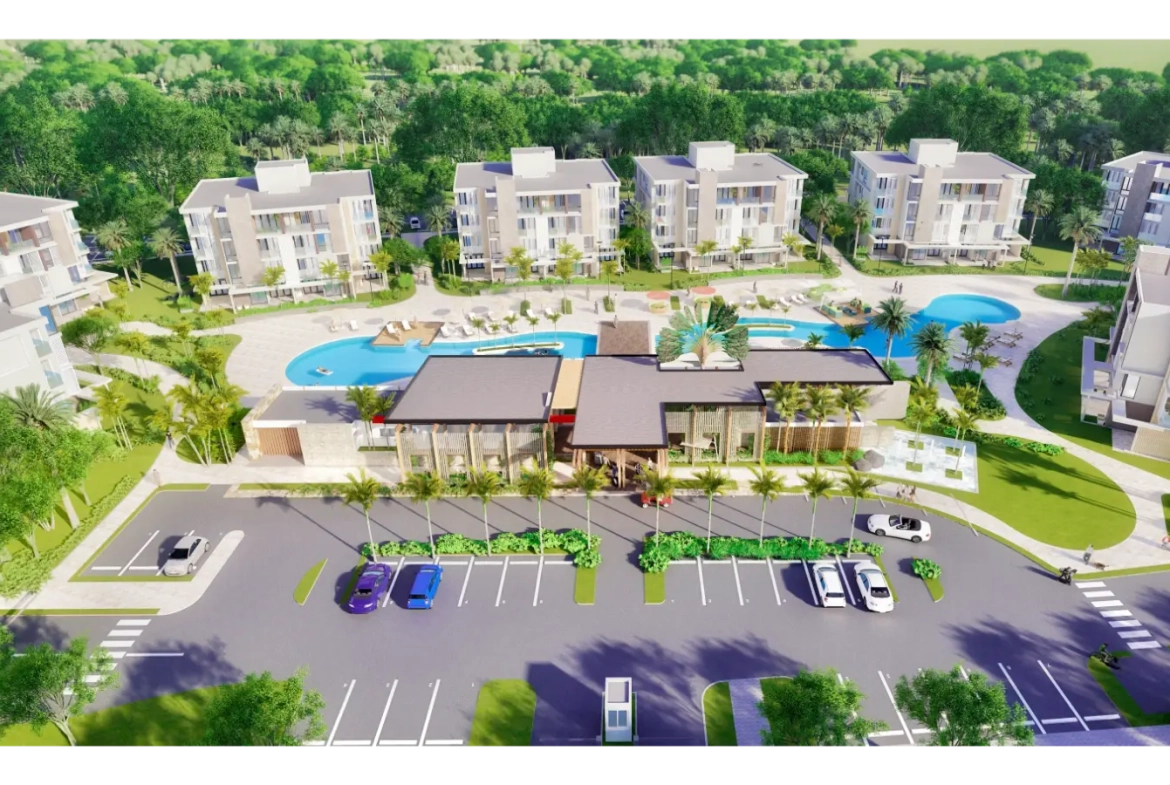 Résidences à Vista Cana : Appartement de deux chambres à vendre à Punta Cana avec terrasse