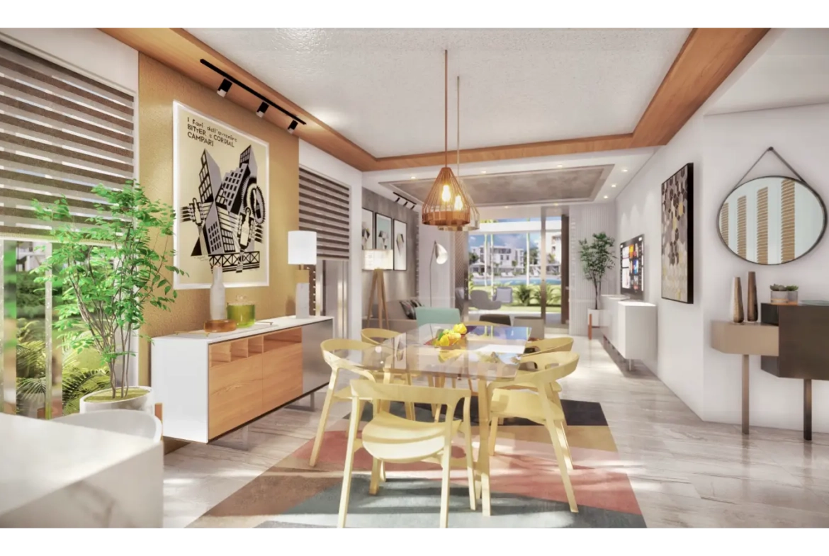 Résidences à Vista Cana : Appartement de deux chambres à vendre à Punta Cana avec terrasse