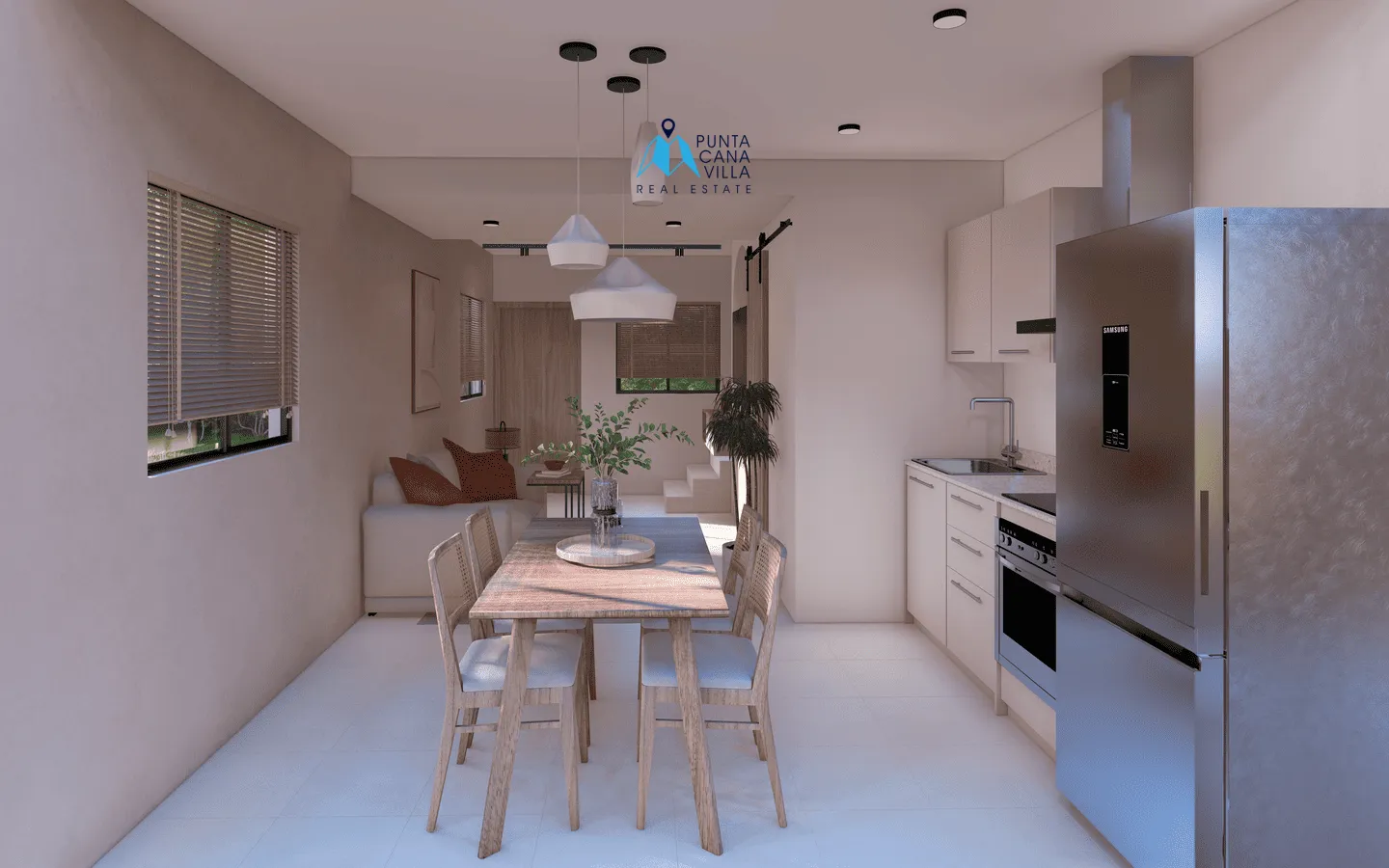 Residencias Solvamar Beach: Dos Habitaciones casa duplex En Venta En Macao, Punta Cana