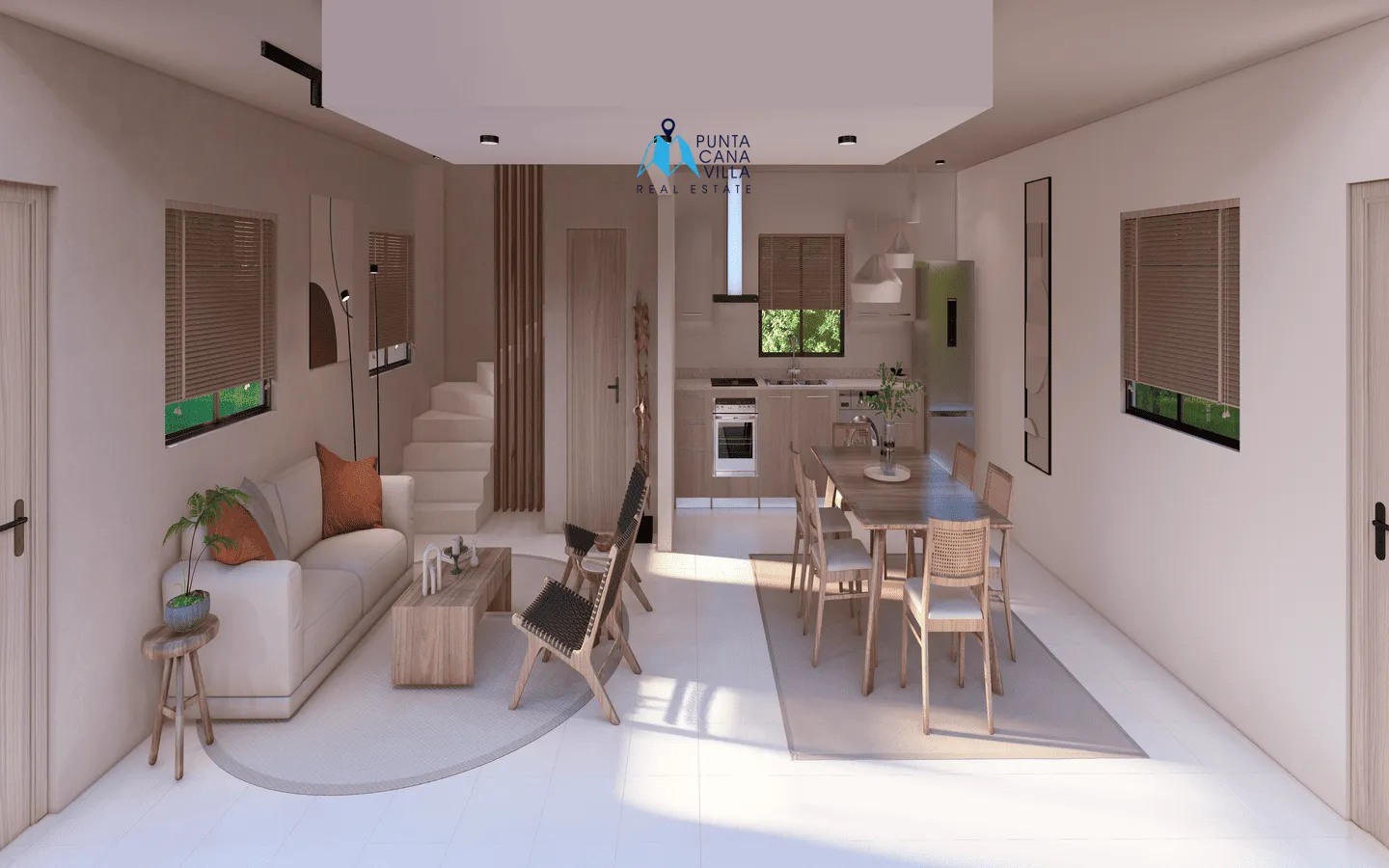 Solvamar Beach Residences – Moderna Casa de 2 Habitaciones con Estudio en Venta en Macao, Punta Cana