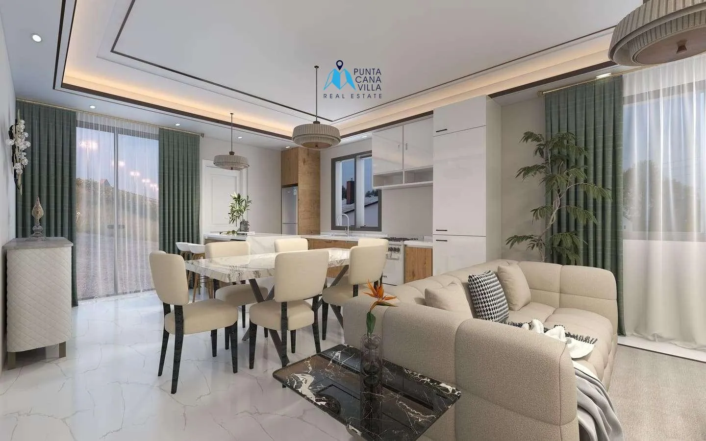 Sky Residences: Casa independiente de tres habitaciones en venta en White Sands Golf & Beach Resort