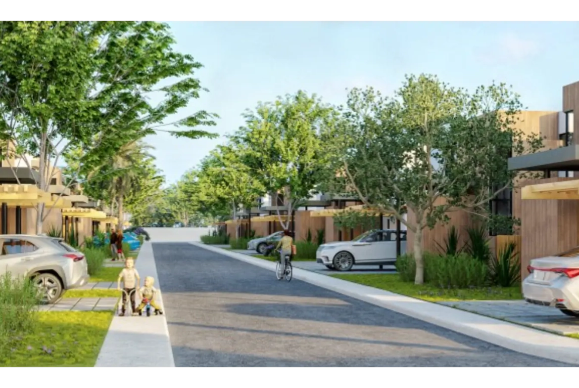 Palmarena Residences: Amplios Tres Habitaciones Villa en Venta en Punta Cana con Exuberantes Espacios Verdes
