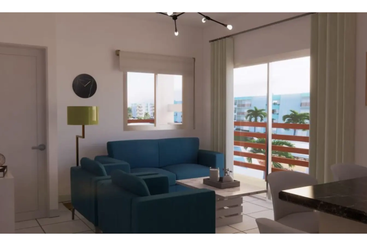 ID , Serena Village One Bedroom Apartment for Sale in Punta Cana with Pool Area ()
