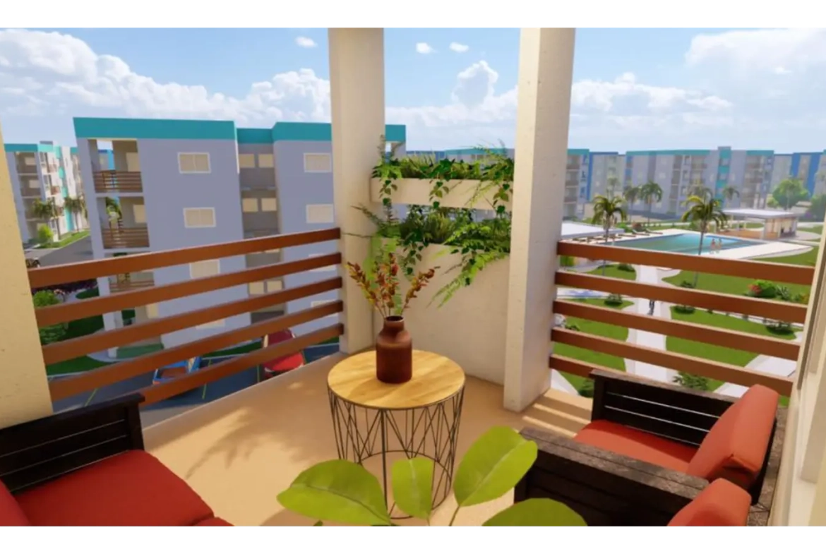 ID , Serena Village One Bedroom Apartment for Sale in Punta Cana with Pool Area ()