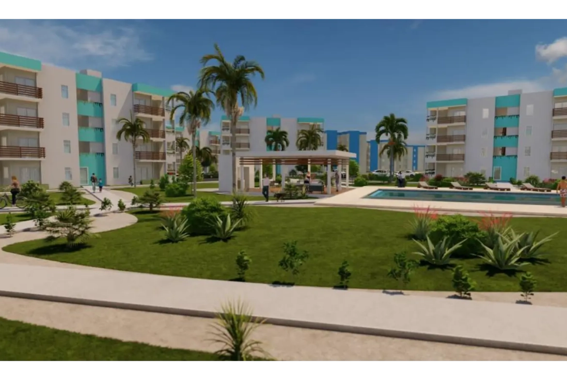 ID , Serena Village One Bedroom Apartment for Sale in Punta Cana with Pool Area ()