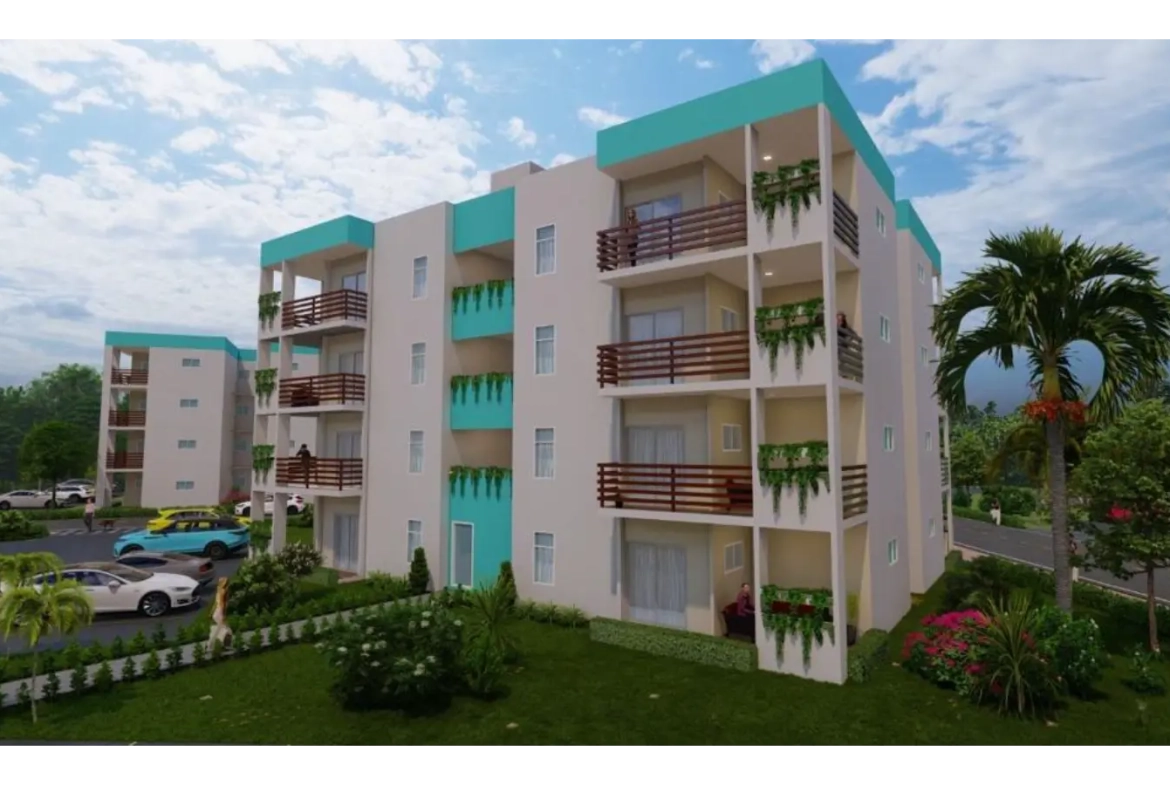 ID , Serena Village One Bedroom Apartment for Sale in Punta Cana with Pool Area ()