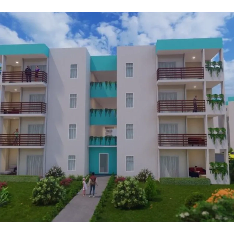 ID , Serena Village One Bedroom Apartment for Sale in Punta Cana with Pool Area ()