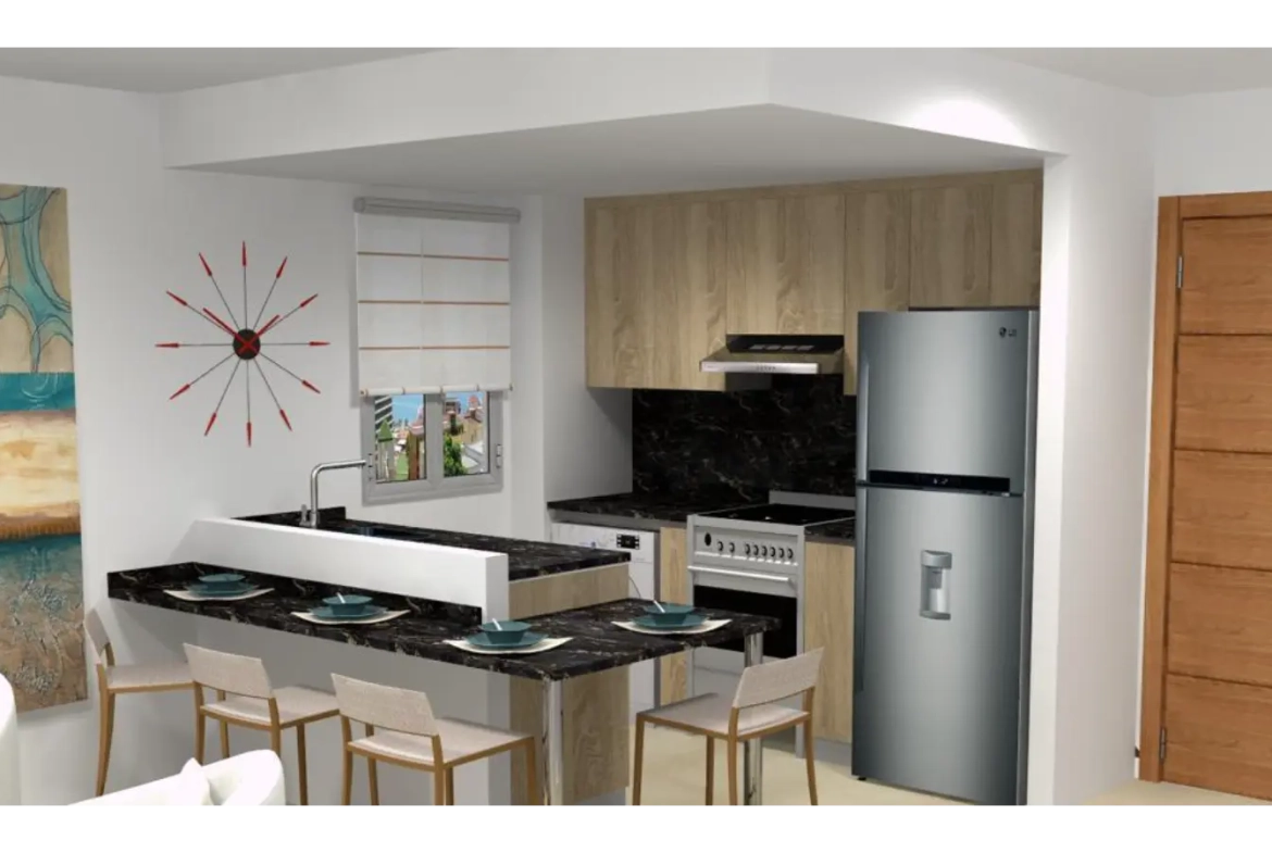 ID , Serena Village One Bedroom Apartment for Sale in Punta Cana with Pool Area ()