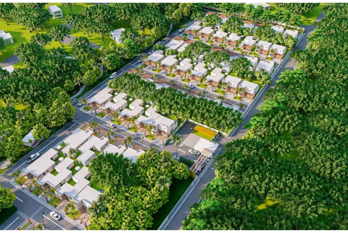 Residencias Katari: Villa de dos habitaciones en venta en Punta Cana con Patio