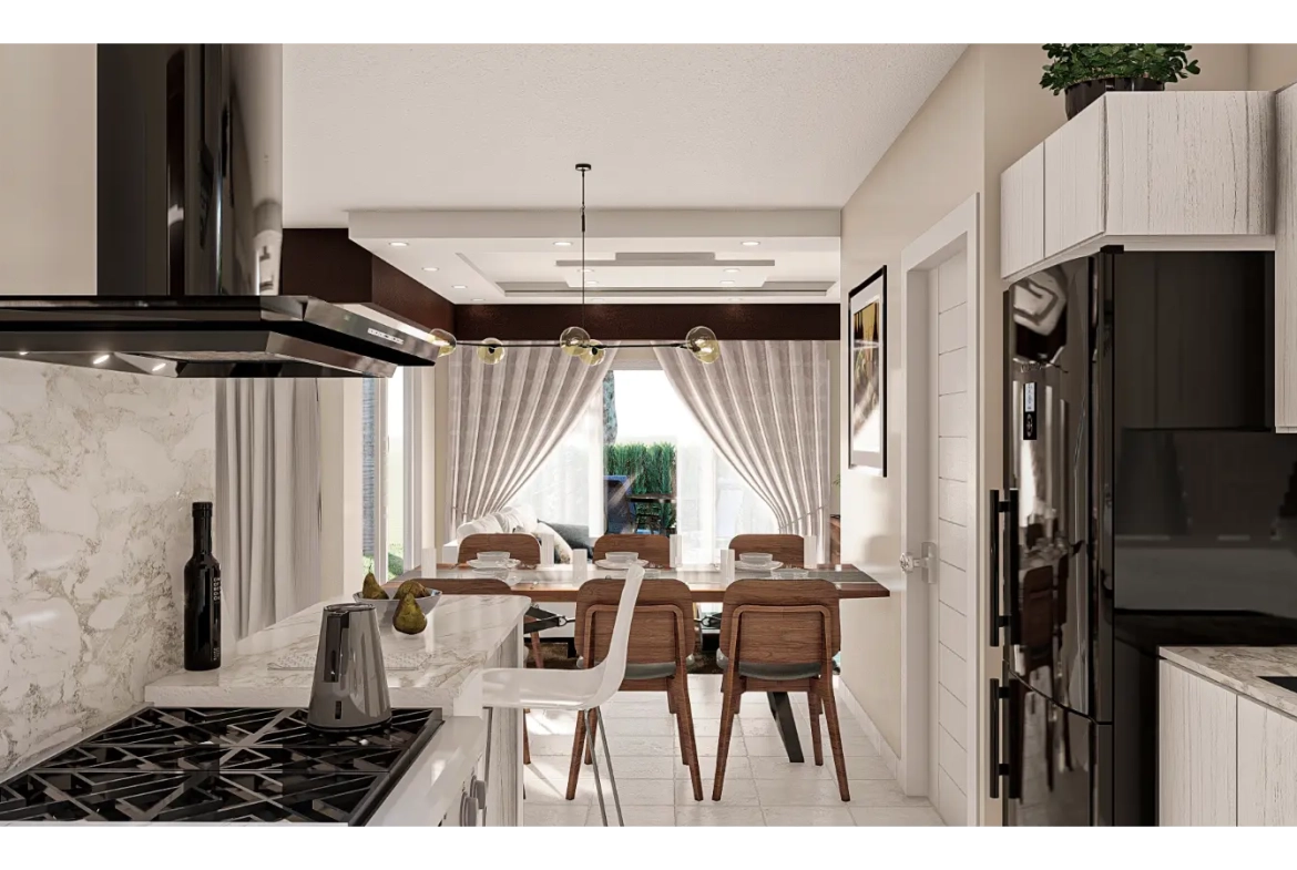 Residencias Katari: Villa de dos habitaciones en venta en Punta Cana con Patio