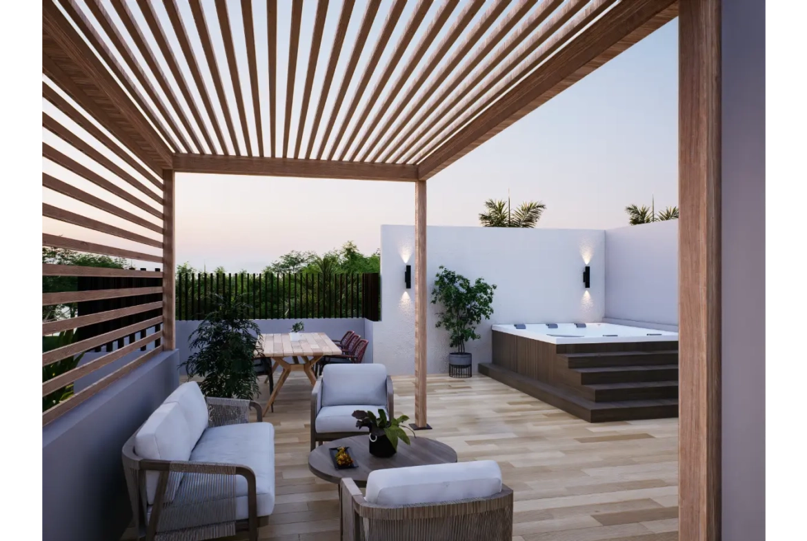 Palma Alta Apartamento de dos habitaciones estilo Penthouse en venta en Bavaro Punta Cana