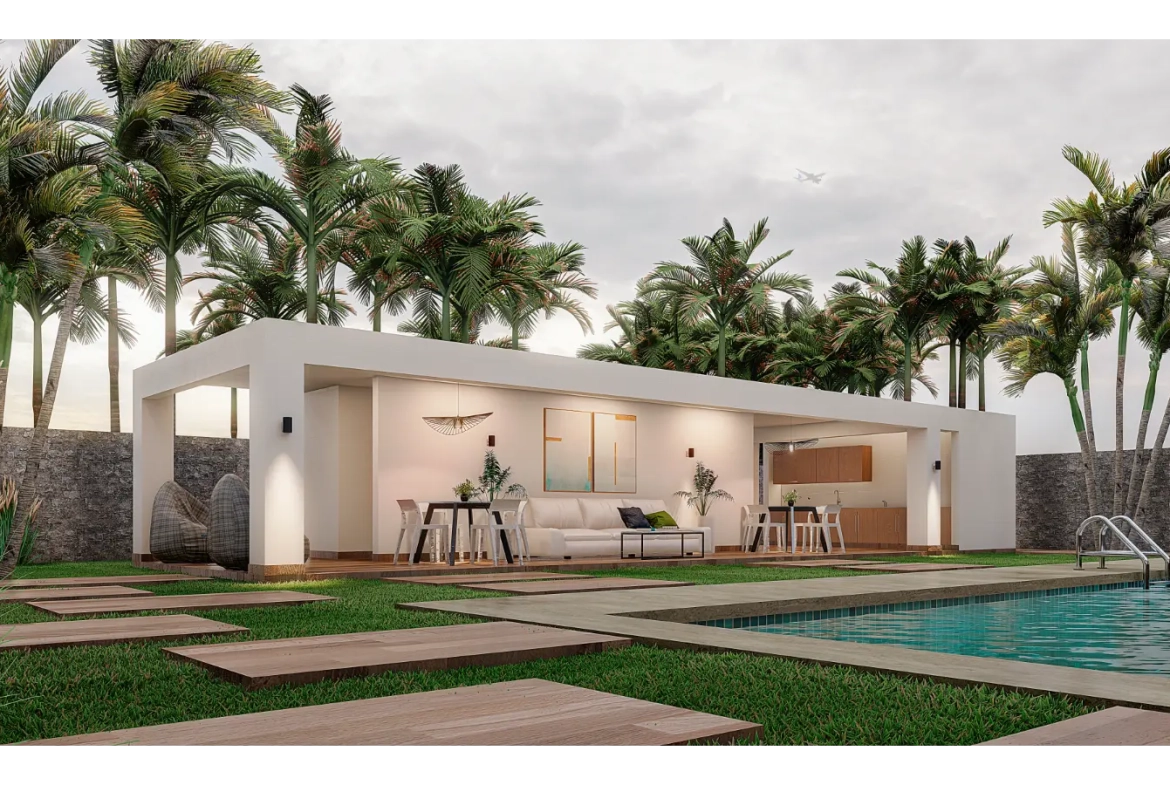 ID , Katari Residences Three bedroom villa for sale in Punta Cana with Gazebo area ()