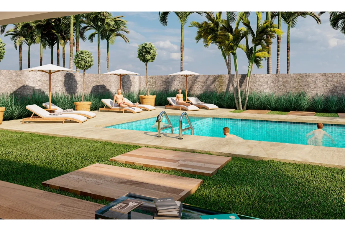 ID , Katari Residences Three bedroom villa for sale in Punta Cana with Gazebo area ()