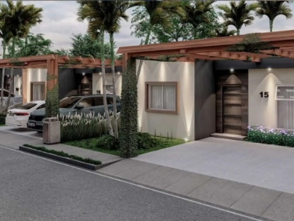 ID , Katari Residences Three bedroom villa for sale in Punta Cana with Gazebo area ()