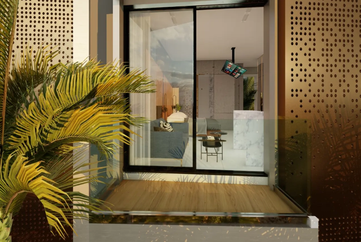 🏙️ Palace Suites : Appartement entièrement meublé d’une chambre à coucher à vendre dans le centre-ville de Punta Cana