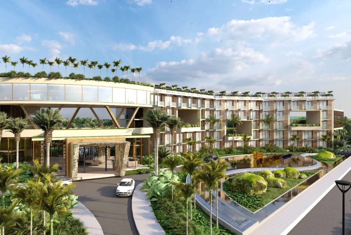 🏙️ Palace Suites : Appartement entièrement meublé d’une chambre à coucher à vendre dans le centre-ville de Punta Cana