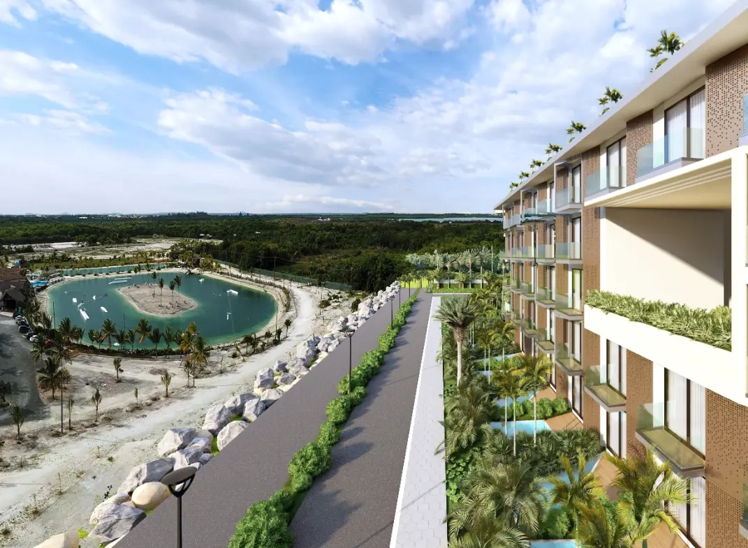 Palace Suites : Appartement-terrasse d’une chambre à vendre dans le centre de Punta Cana avec terrasse