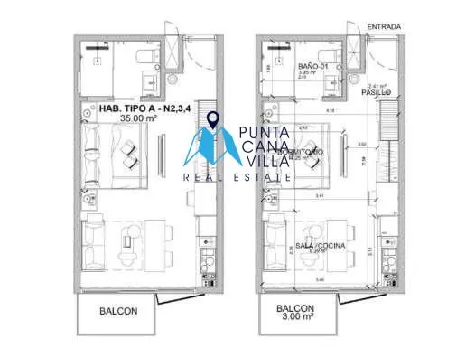 🏙️ Palace Suites : Appartement entièrement meublé d’une chambre à coucher à vendre dans le centre-ville de Punta Cana
