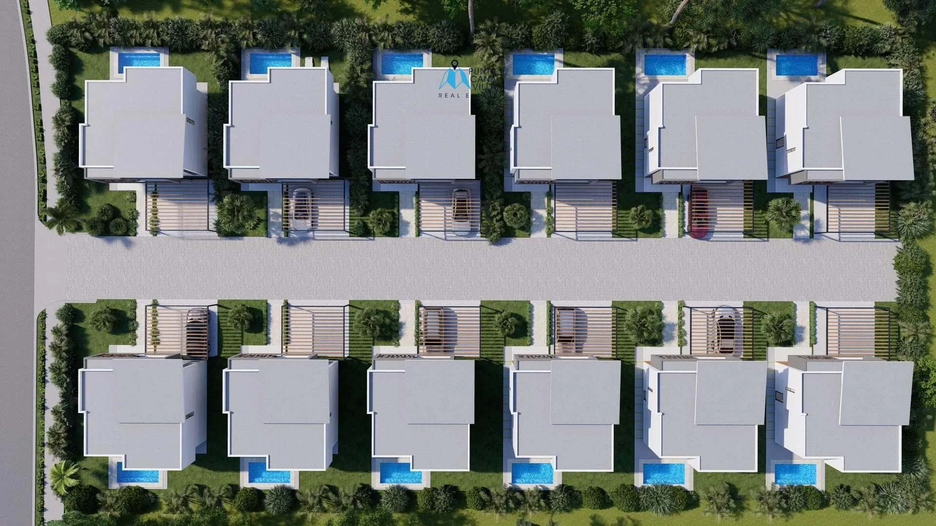 Sunlax, villa independiente de tres habitaciones en venta en Vista Cana, Punta Cana, con balcón
