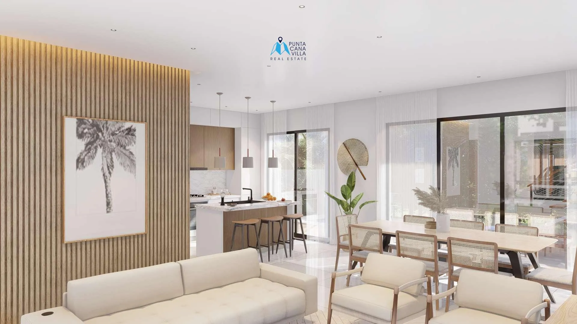 Sunlax, villa independiente de tres habitaciones en venta en Vista Cana, Punta Cana, con balcón
