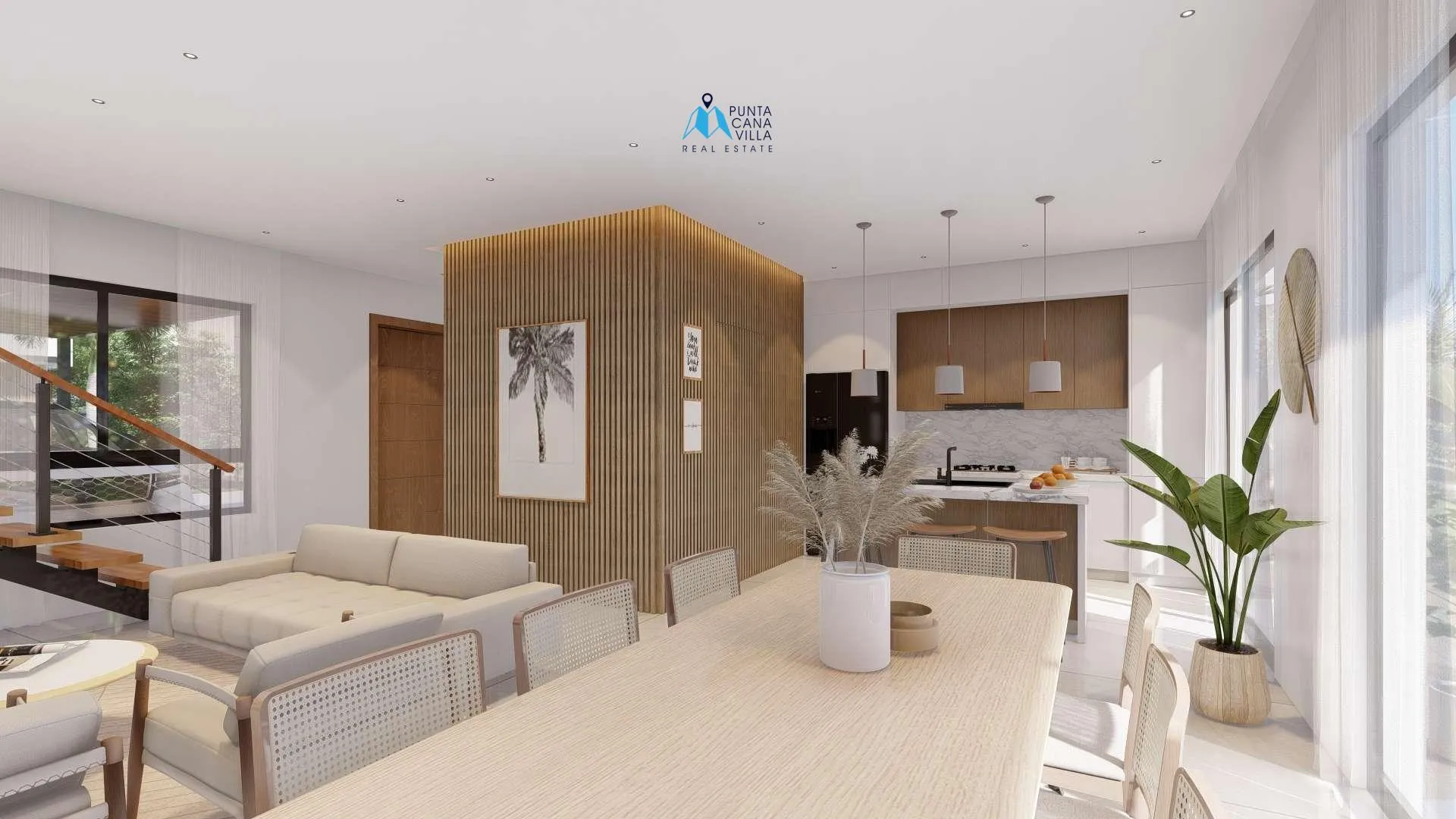 Sunlax, villa independiente de tres habitaciones en venta en Vista Cana, Punta Cana, con balcón