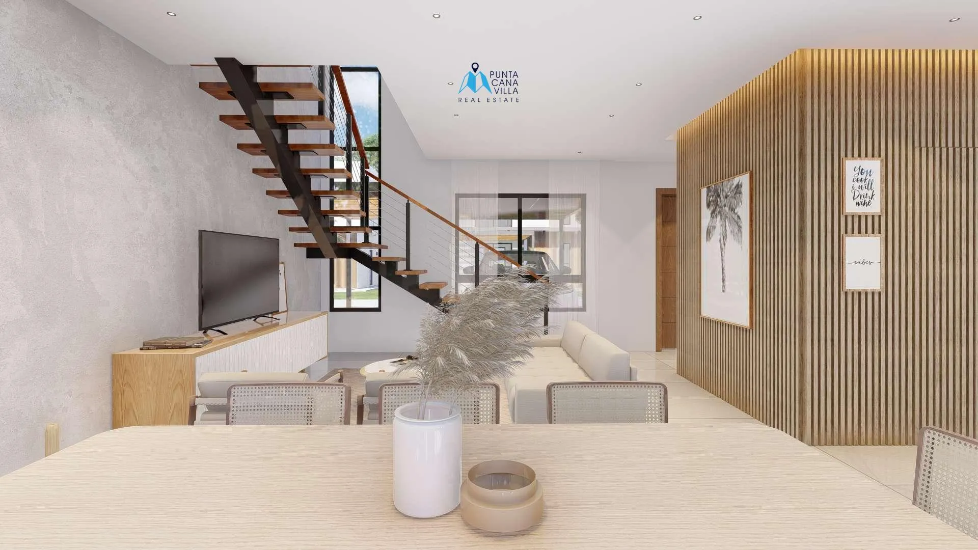 Sunlax, villa independiente de tres habitaciones en venta en Vista Cana, Punta Cana, con balcón