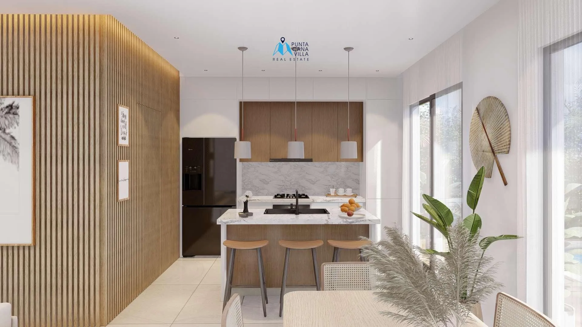 Sunlax, villa independiente de tres habitaciones en venta en Vista Cana, Punta Cana, con balcón