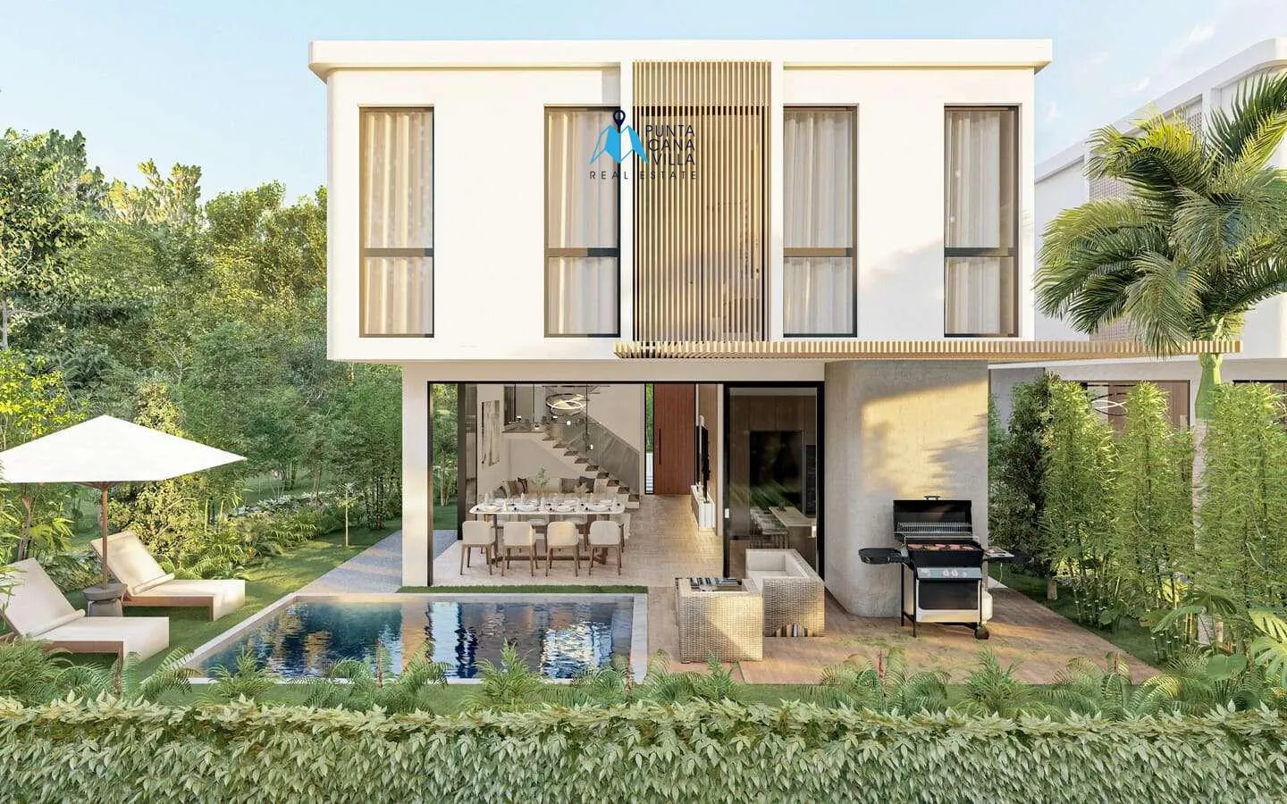 Arberella: Villa independiente de tres habitaciones en venta en Vista Cana