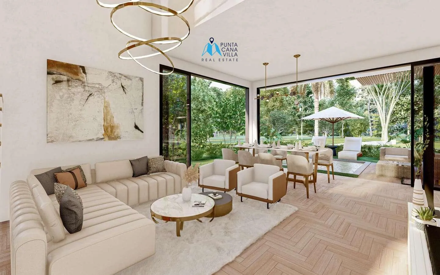 Arberella: Villa independiente de tres habitaciones en venta en Vista Cana