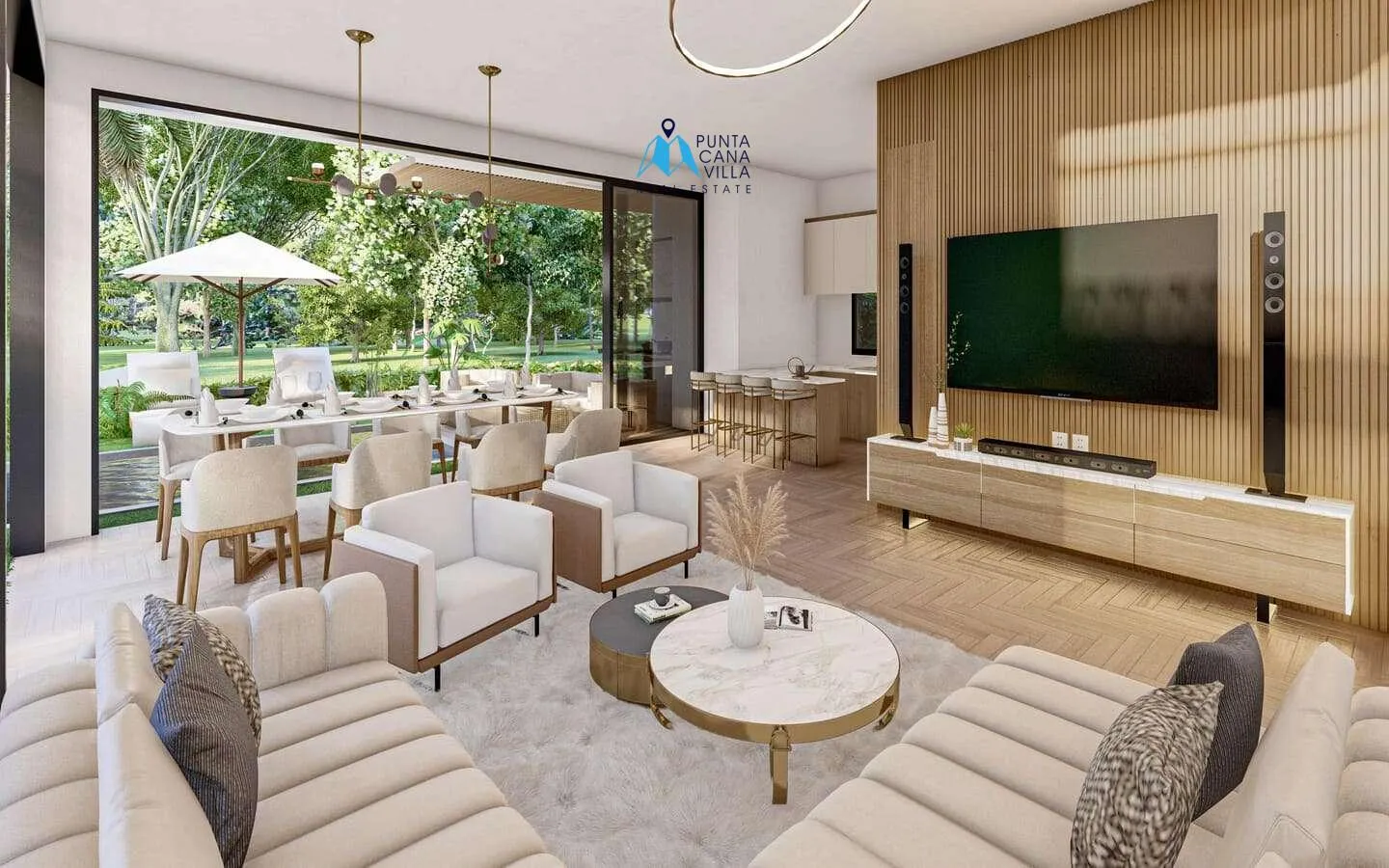 Arberella: Villa independiente de tres habitaciones en venta en Vista Cana
