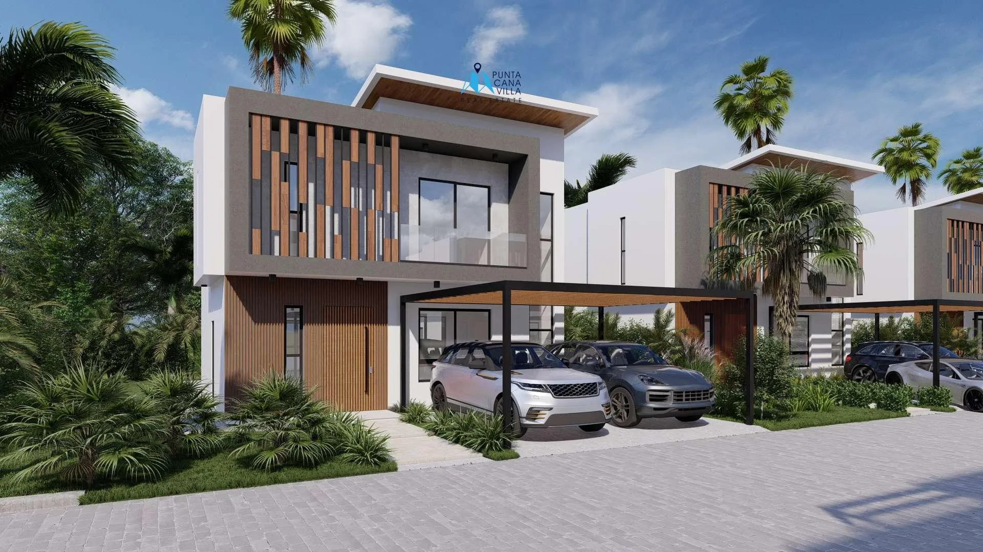 Sunlax, villa independiente de tres habitaciones en venta en Vista Cana, Punta Cana, con balcón