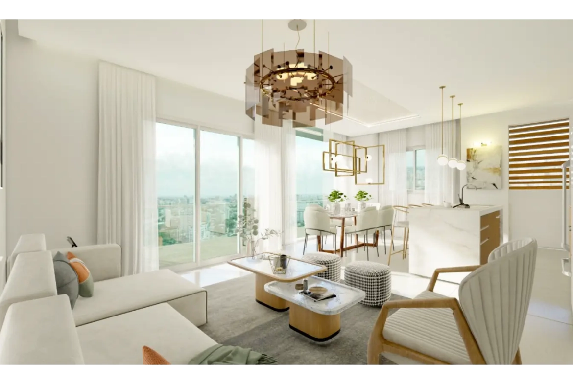 Terrazas de Ramses: Estudio de un dormitorio en venta en Santo Domingo, República Dominicana
