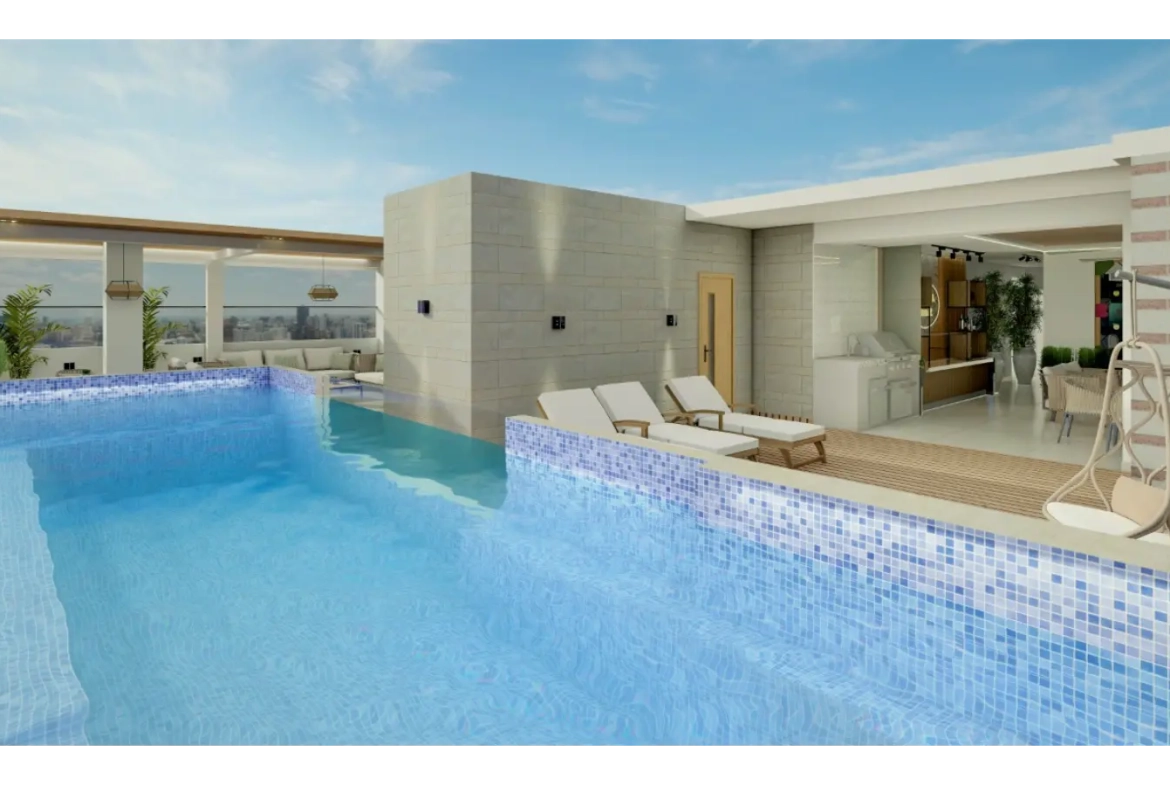 Terrazas de Ramses: Estudio de un dormitorio en venta en Santo Domingo, República Dominicana