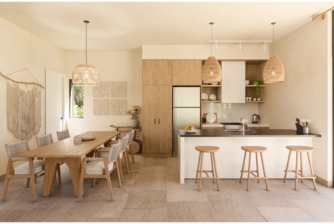 Aldea Park, Maison individuelle de quatre chambres à vendre au centre-ville de Punta Cana avec balcon