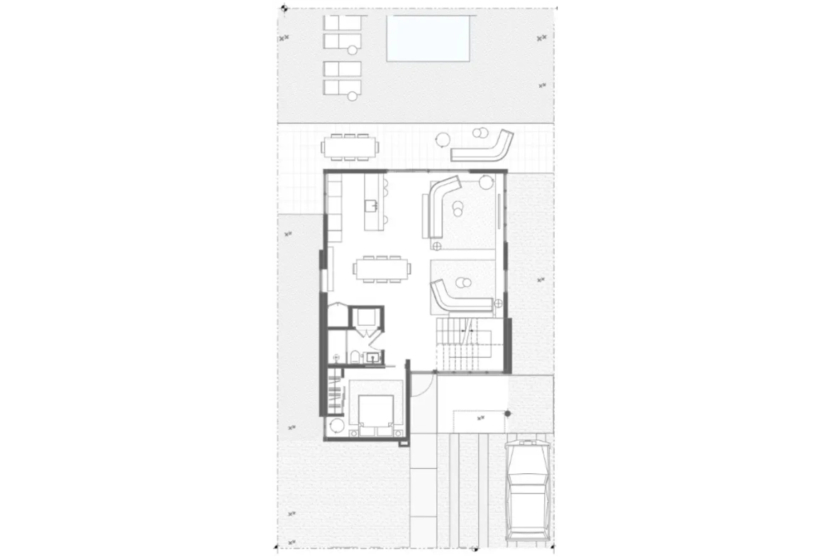 Aldea Park, Maison individuelle de quatre chambres à vendre au centre-ville de Punta Cana avec balcon
