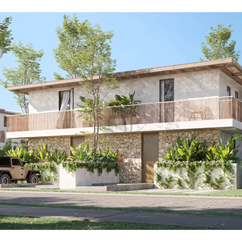 ID 3071 Aldea Park Three Bedroom Duplex Villa for Sale at Downtown Punta Cana with Terrace 3