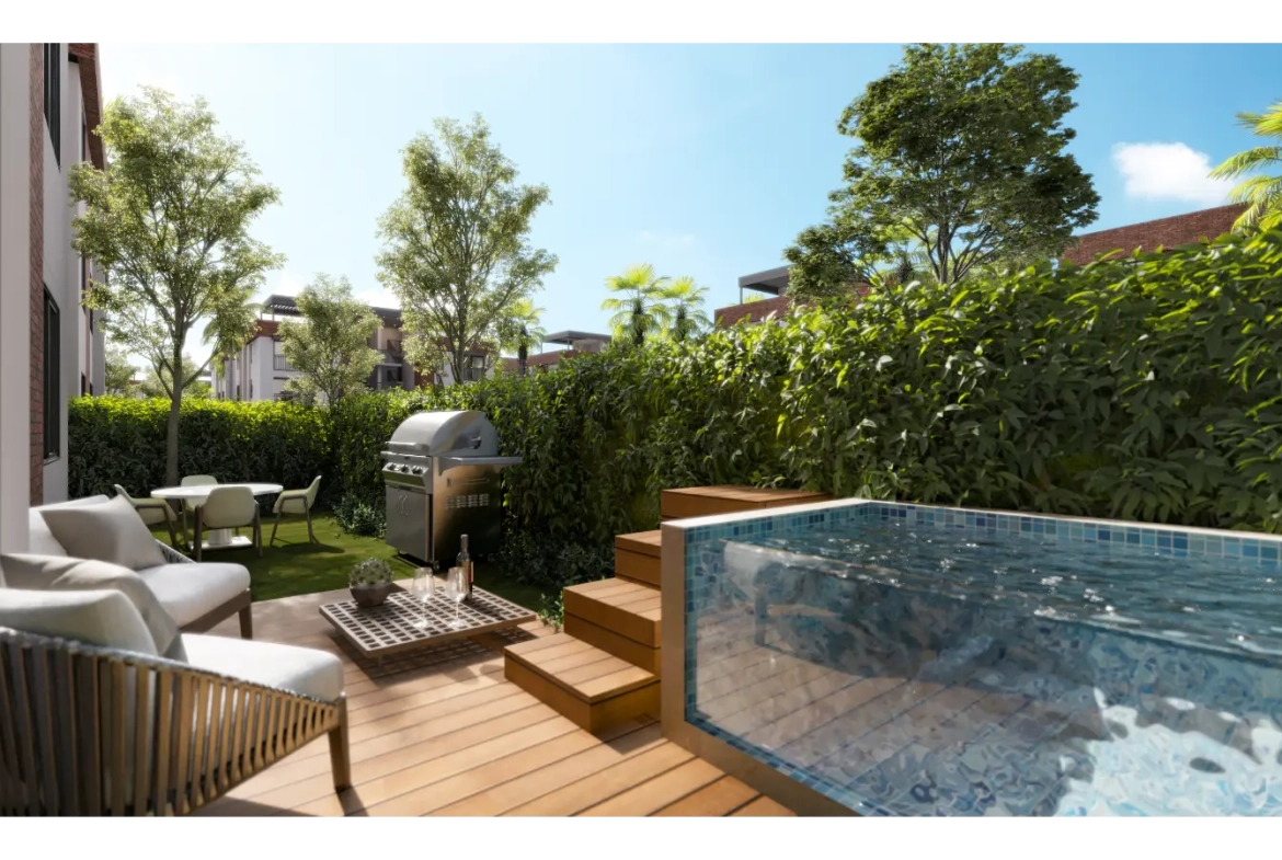 Araya Residences: Apartamento de dos habitaciones en venta en Punta Cana con balcón