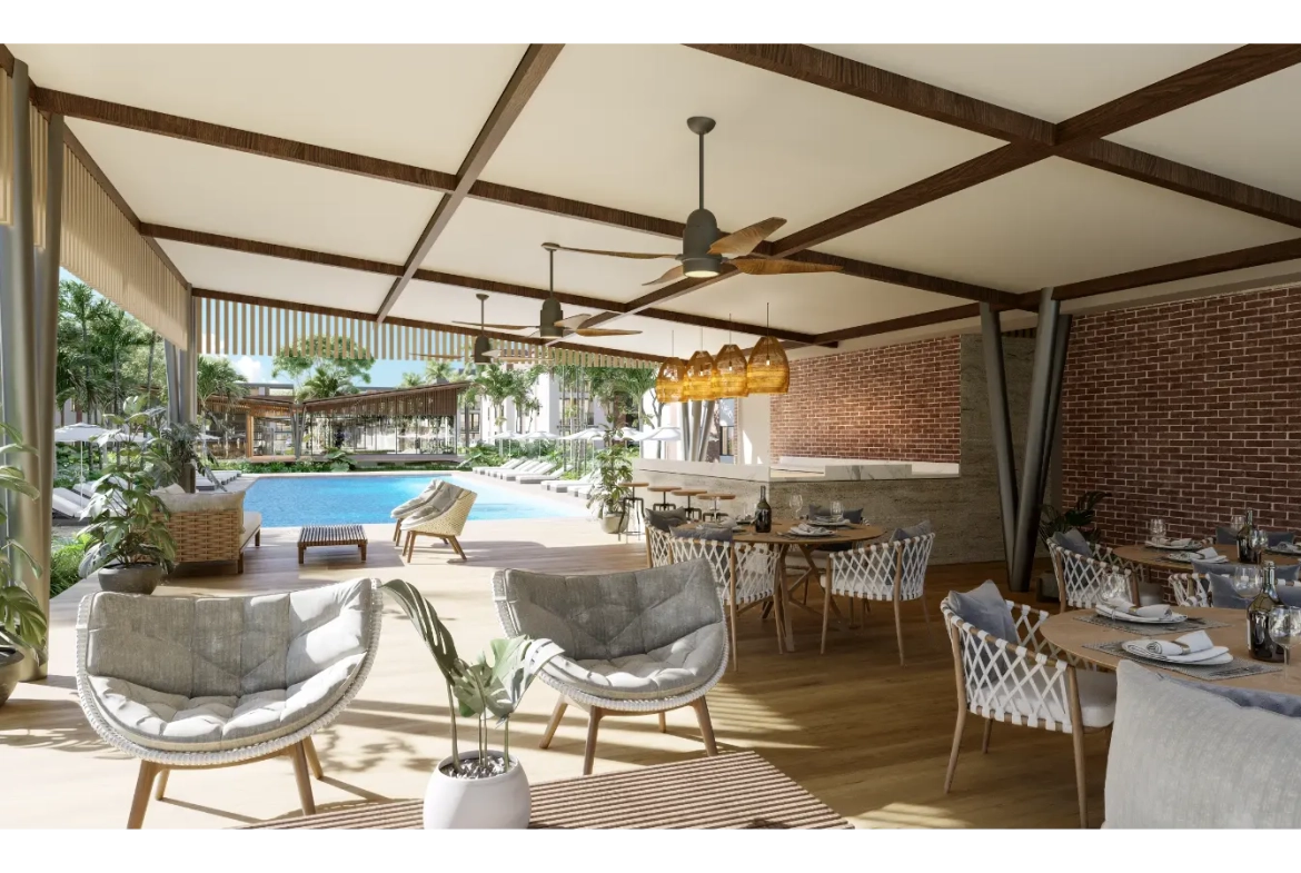 Araya Residences: Apartamento de dos habitaciones en venta en Punta Cana con balcón